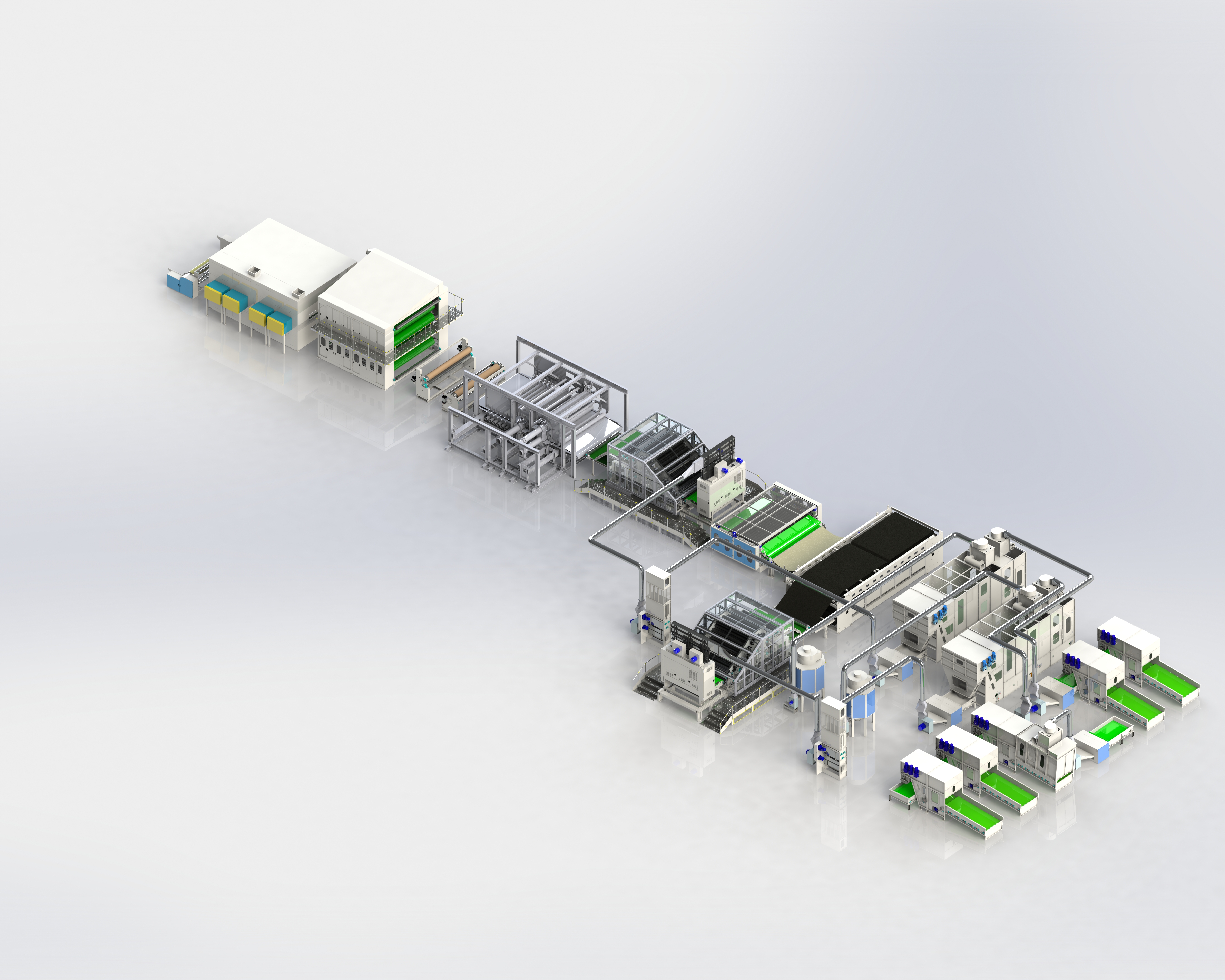 徐道才3500两梳一铺水刺线设备布局视角二